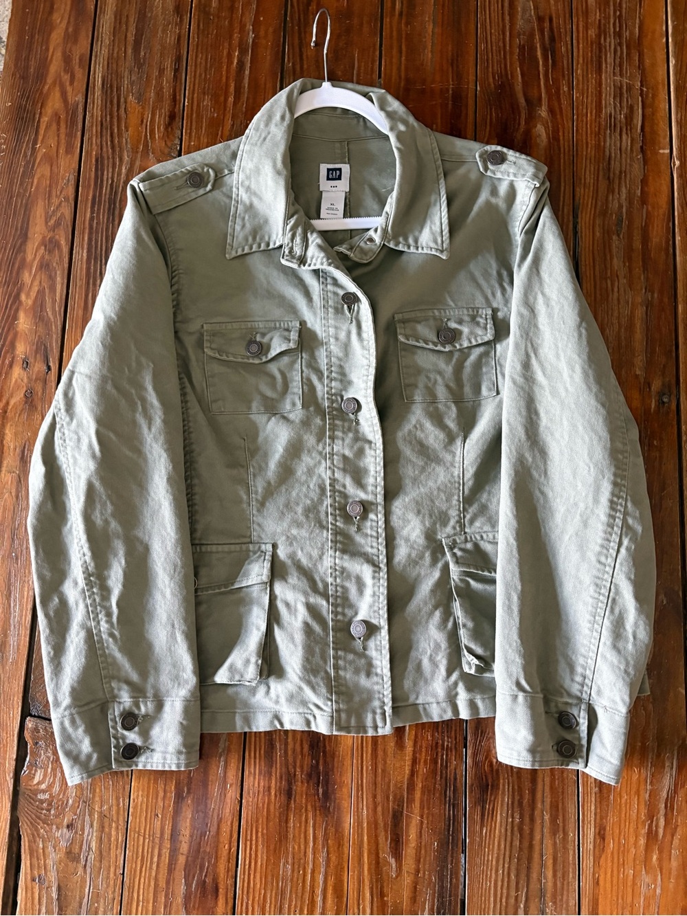 GAP Women's Light Olive Green Utility Jacket